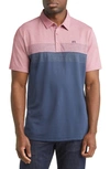 Travismathew Lake Life Piqué Polo In Heather Ruby Wine