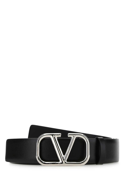 Valentino Garavani Vlogo Belt In Black