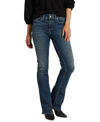 Silver Jeans Co. Suki Mid Rise Curvy Slim Bootcut Jeans In Indigo
