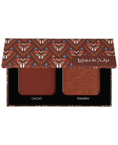 Black Up Blush & Highlighter Duo In Cacao- Tamarin