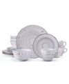 Pfaltzgraff Trellis Lodge 16 Piece Dinnerware Set In White