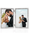 Lawrence Frames Metal Sparkle Double Frame, 4" X 6" In Clear Brilliance