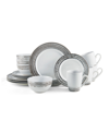 Pfaltzgraff Bryson 16 Piece Dinnerware In Black