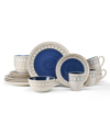 Pfaltzgraff Remi 16 Piece Dinnerware Set In Blue