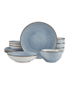 Pfaltzgraff Arlie 12 Piece Dinnerware Set In Blue