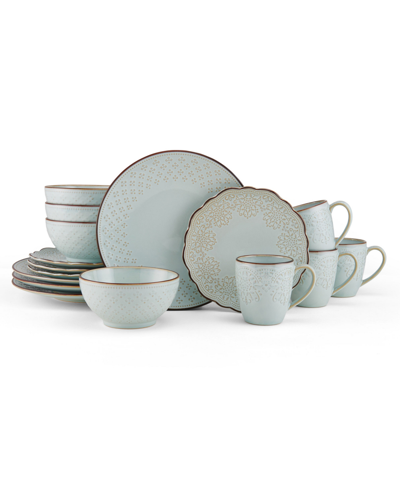 Pfaltzgraff Joanne 16 Piece Dinnerware Set In Blue