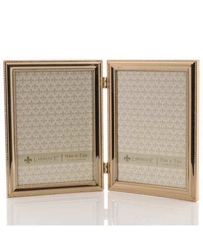 Lawrence Frames Classic Double Beaded Picture Frame, 5" X 7" In Gold-tone