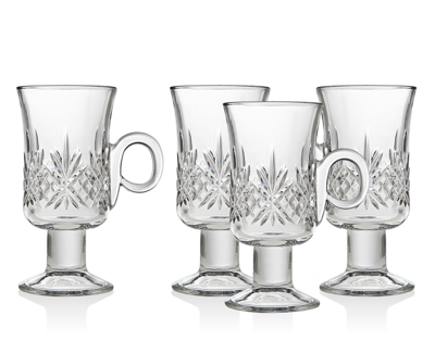 Godinger Dublin Set Of 4 6oz Irish Coffee Mugs In Clear