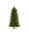 NEARLY NATURAL BELGIUM FIR NATURAL LOOK ARTIFICIAL CHRISTMAS TREE WITH LIGHTS, 84"