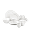Lenox Opal Innocence Carved 16 Pc. Dinnerware Set, Service For 4 In White