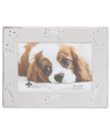 LAWRENCE FRAMES DOG BONE DESIGN METAL DOG PICTURE FRAME, 4" X 6"