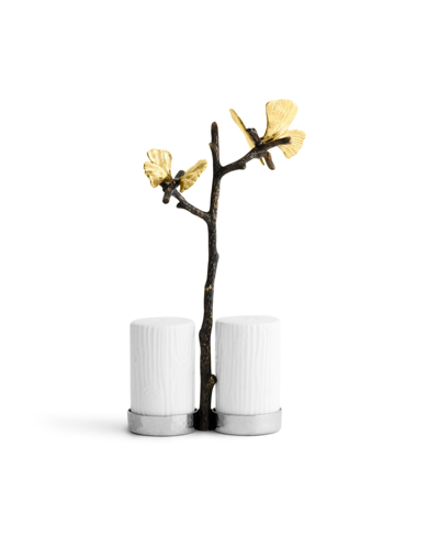 MICHAEL ARAM BUTTERFLY GINKGO SALT AND PEPPER SHAKER