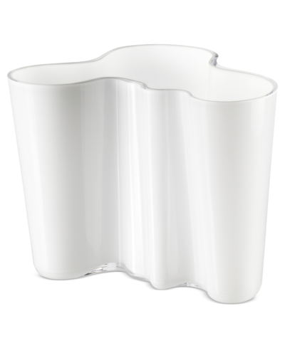 Iittala Vase, Colored Aalto Large In White