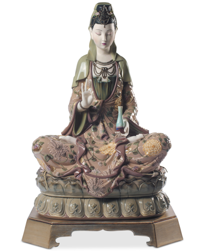 Lladrò Porcelain Kwan Yin Figurine In Multi