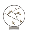 MICHAEL ARAM BUTTERFLY GINKGO MOON GATE SCULPTURE