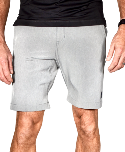 Vintage Men's Micrograph Gurkha Flat Front Shorts In Light Grey