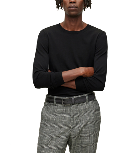 Hugo Boss Boss By  Men's Slim Fit Merino Wool Sweater In Nero