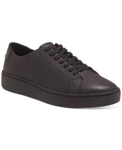 Vince Camuto Hallman Leather Sneaker In Black
