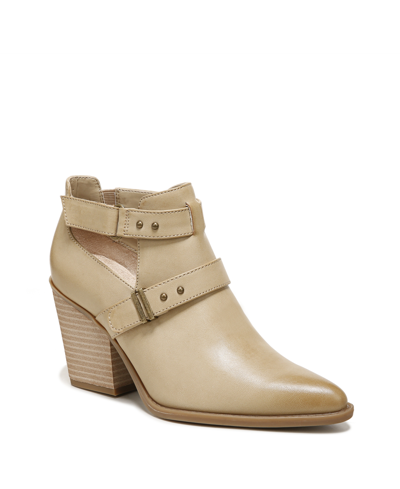 Soul Naturalizer Matcha Womens Western Belted Ankle Boots In Straw Faux Leather