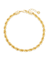 Brook & York Jovie Twisted Rope Chain Anklet In Gold-plated