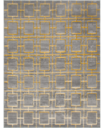 Marilyn Monroe Glam Mmg002 8' X 10' Area Rug In Gray Gold