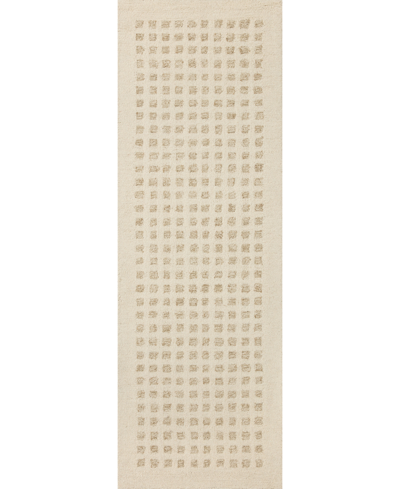 Chris Loves Julia Polly Pol-01 2' X 5' Runner" Area Rug In Ivory