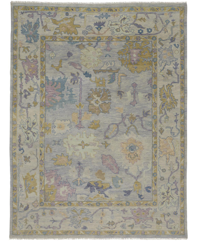 Simply Woven Karina R6791 5'6" X 8'6" Area Rug In Gray