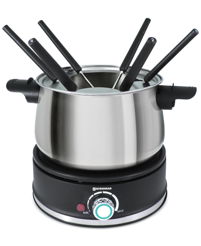 Swissmar Arolla Electric Fondue Set In Stainless Steel