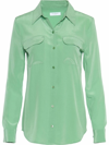 Equipment - Slim Signature Shirt In Peppermint - Atterley In Green