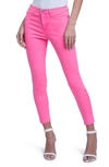 L Agence L'agence Margot High Rise Skinny Jeans In Dark Mocha Coated In Rose