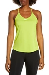 Nike Dri-fit Racerback Tank In Atomic Green/ White