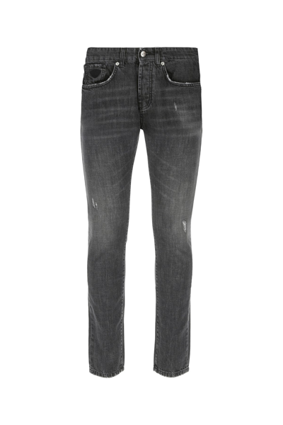 John Richmond Charcoal Grey Denim Jeans  Black  Uomo 36