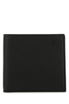 LOEWE BLACK LEATHER WALLET BLACK LOEWE UOMO TU