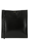 Jil Sander Women Black Leather Large Tangle Shoulder Bag