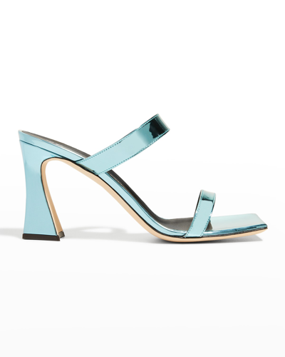 Giuseppe Zanotti Women's Vanilla High Heel Slide Sandals In Lagoon