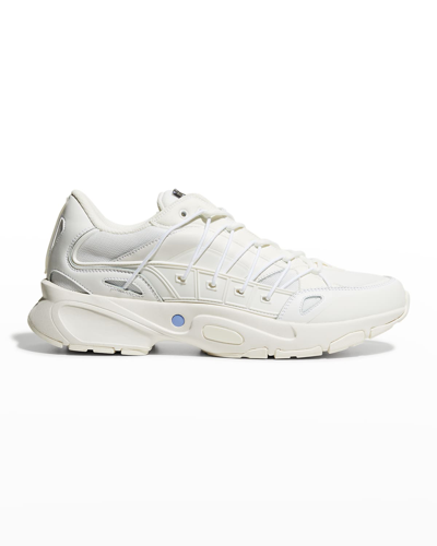 Mcq By Alexander Mcqueen Aratana White Panelled Mesh Sneakers In Black/grey