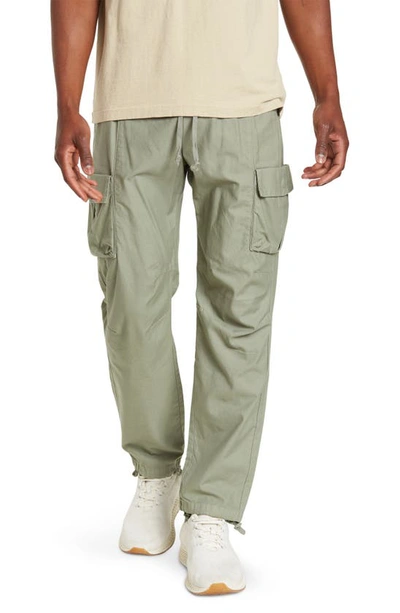 John Elliott Back Sateen Cargo Pants In Sage