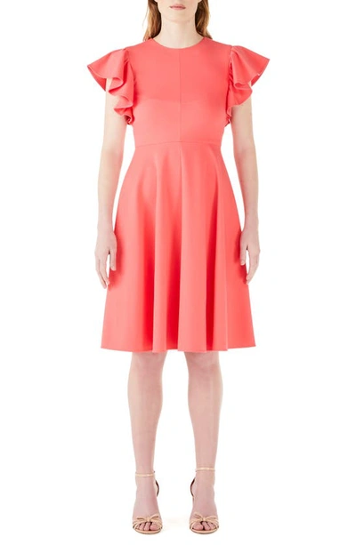 Kate spade flutter sleeve dress online