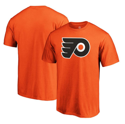 Fanatics Men's Orange Philadelphia Flyers Team Primary Logo T-shirt