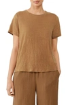 EILEEN FISHER ORGANIC LINEN CREWNECK T-SHIRT