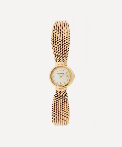Designer Vintage 1960s Jaeger-lecoultre 9ct Gold Watch