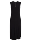 ANOTHER TOMORROW WOMEN'S SLEEVELESS V-NECK MIDI-DRESS