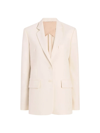 Another Tomorrow Oversized Blazer In Pale Pink