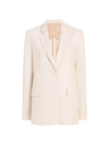 Another Tomorrow Oversized Blazer In Parchment