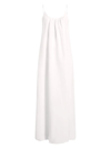 Another Tomorrow Gathered Summer Dress In White
