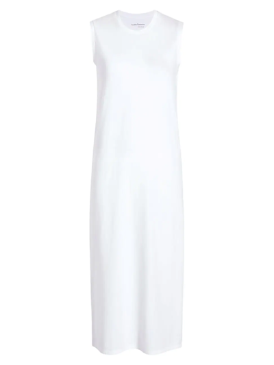 Another Tomorrow Sleeveless T-shirt Dress In White