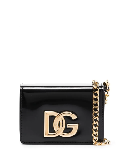 Dolce & Gabbana Logo-plaque Mini Bag In Black