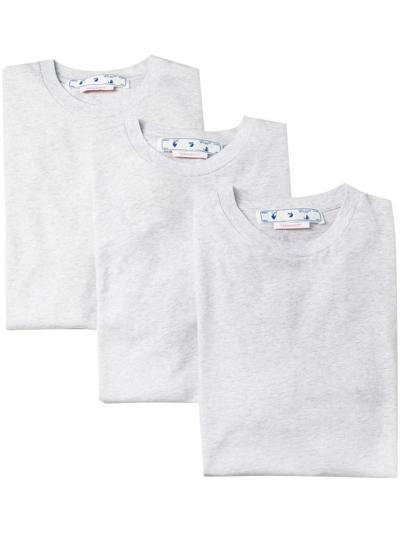 Off-white Hands Off Logo T-shirt Pack In Grey