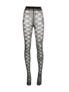 Off-white Monogram Pattern Tights In Black