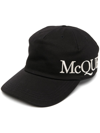 Alexander Mcqueen Embroidered Logo Baseball Hat In Black